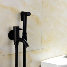 Black Brass Cold Bidet Tap