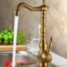 Antique Brass Deck Mounted Rotatable Kitchen Tap