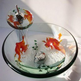 Goldfish Pattern Chrome Tap...