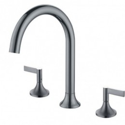 Curved Style Gunmetal Solid...