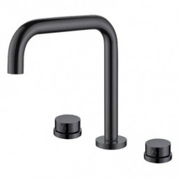 7-Shaped Style Black Solid...