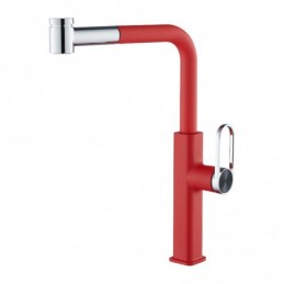 Red + Electroplated Kitchen...