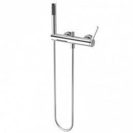 Chrome Minimalist Bathroom...