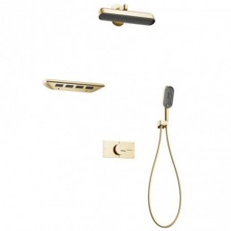 3-Function Brushed Gold...