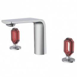 Chrome + Red Crystal Handle...