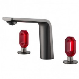 Gunmetal + Red Crystal...
