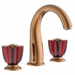 Rose Gold + Red Crystal...