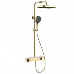 Round Tube Brushed Gold...