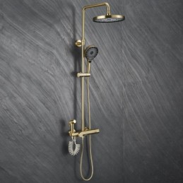 Brushed Gold Bathroom Rain...