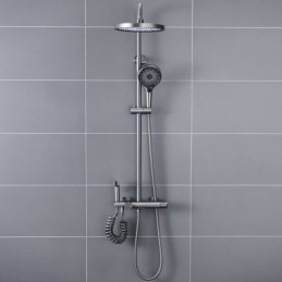 Gunmetal Gray Bathroom Rain...