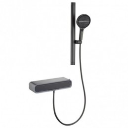 With Adjustable Shower Bar...