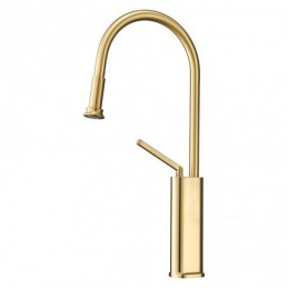 Brushed Gold Single-Hole...