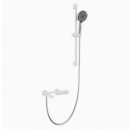 White + Chrome Bathtub-Edge...
