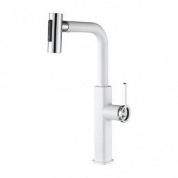 Matte White Single-Handle...