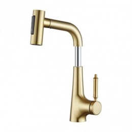 Brushed Gold Single-Hole...